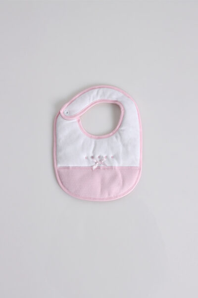 Babetes Plastificados Bordados Laço c/ Pintas