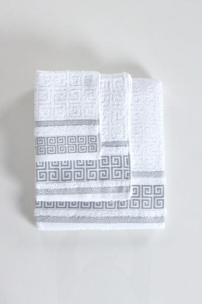 Jogo banho jacquard 6 peças grego