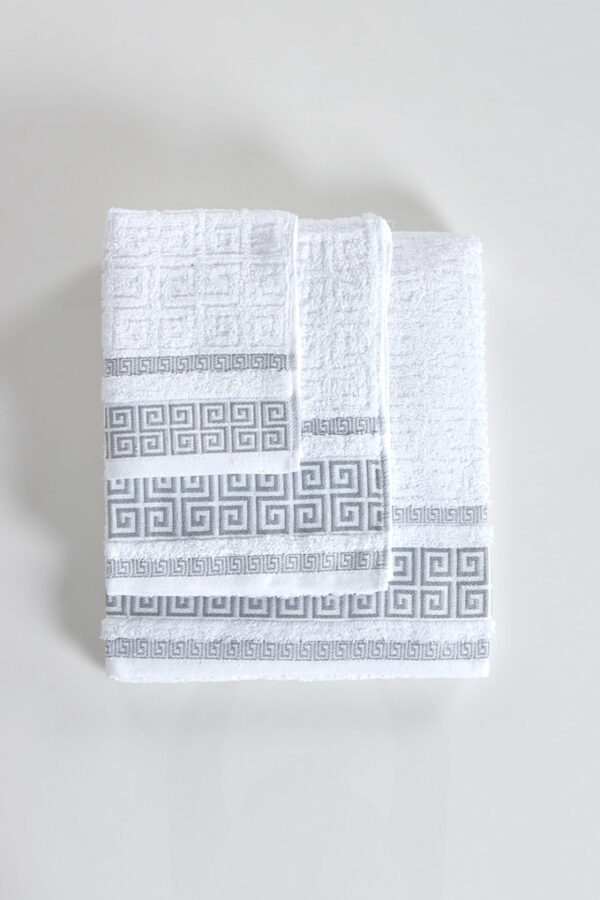 Jogo banho jacquard 6 peças grego