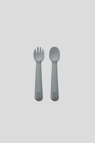 Conjunto colher + garfo silicone