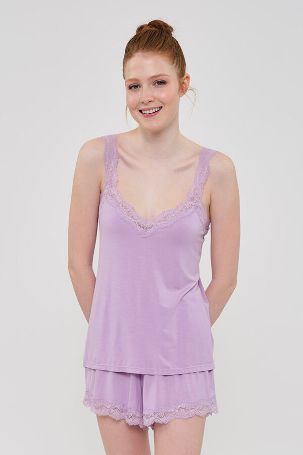 Pijama rendado alças senhora 280018