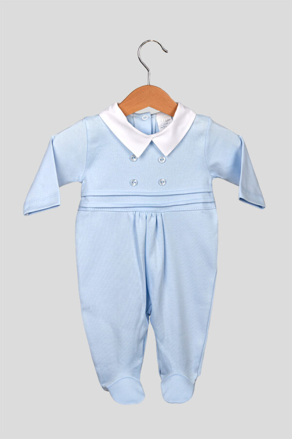 Babygrow algodão botões menino