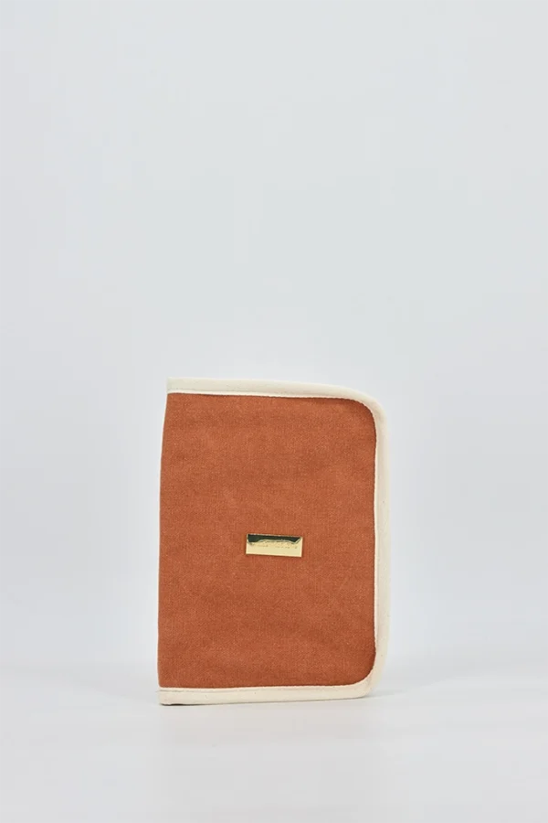 Porta-documentos tecido made with love