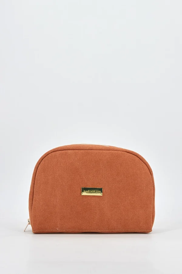 Necessaire tecido made with love