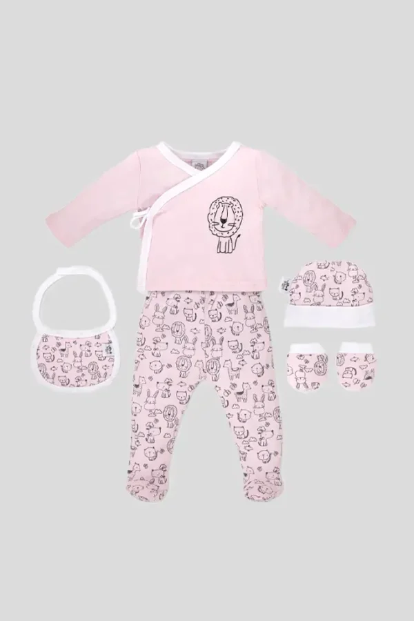 Conjunto primeira roupinha estampado set34