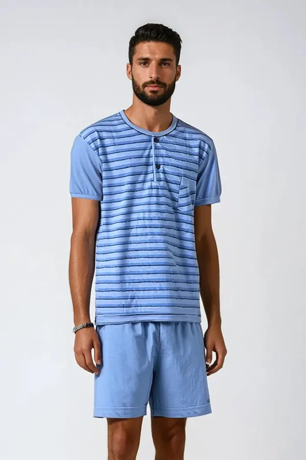 Pijama carcela estampado manga curta homem 4638p