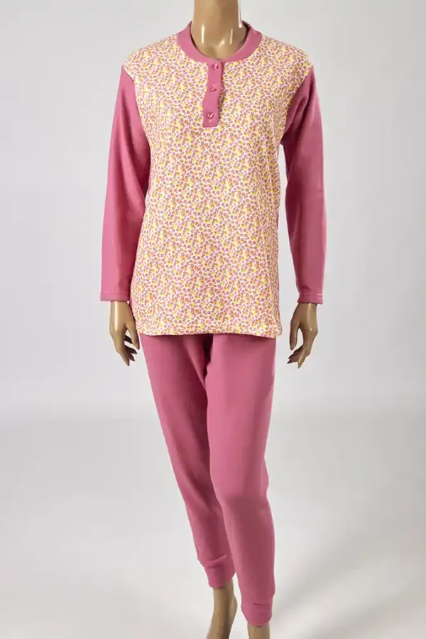 Pijama estampado polar senhora