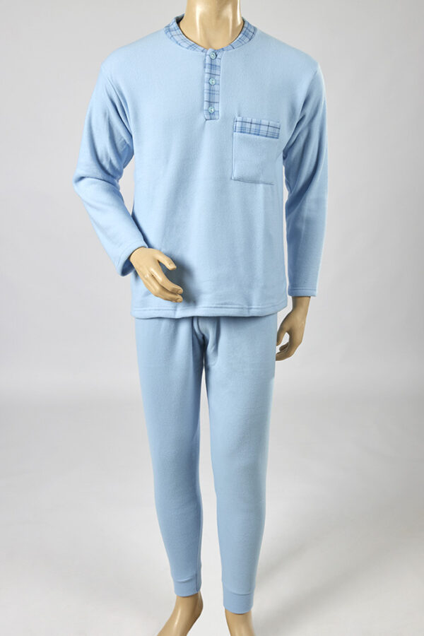 Pijama estampado polar homem