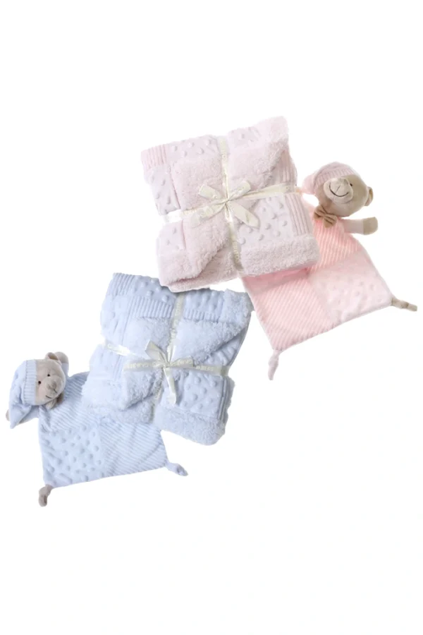 Manta e doudou topitos sherpa urso